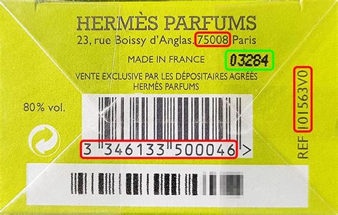 hermes batch code check|how to identify hermes perfumes.